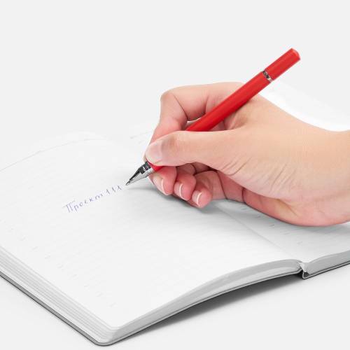 Ручка шариковая и вечный карандаш Diptych, ярко-красная фото 5