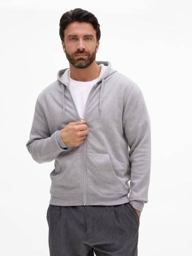 Толстовка унисекс Stone, серый меланж фото 5