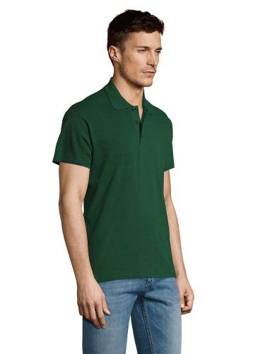 Рубашка поло мужская Summer 170, темно-зеленая фото 6