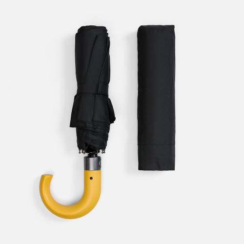 Зонт складной Classic, черный фото 6