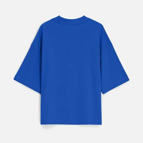 Футболка оверсайз унисекс T9, синяя фото 11