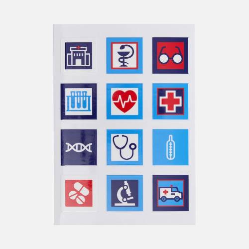 Стикерпак UV-DTF Industry, медицина фото 2