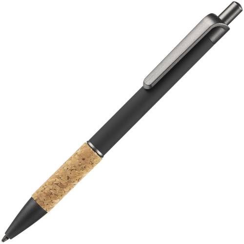 Ручка шариковая Cork, черная фото 2