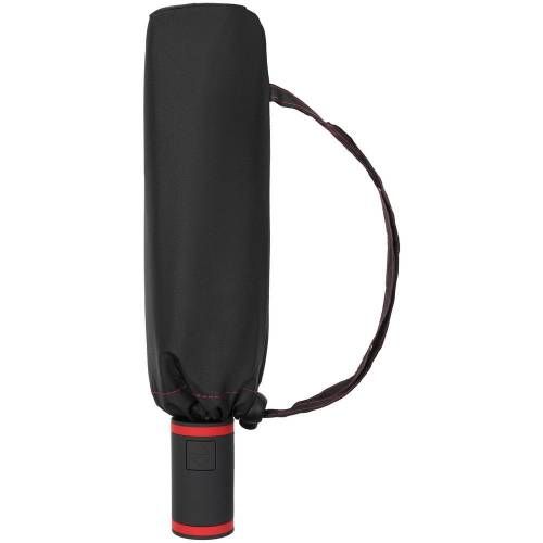 Зонт складной AOC Mini с цветными спицами, красный фото 6