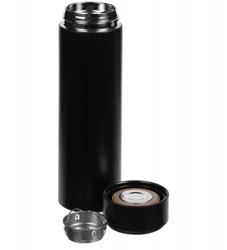 Смарт-бутылка с заменяемой батарейкой Long Therm, черная фото 3