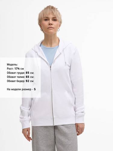 Толстовка унисекс Calipso, белая фото 10