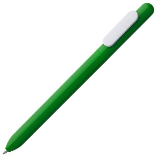 Ручка шариковая Swiper, зеленая с белым фото 2