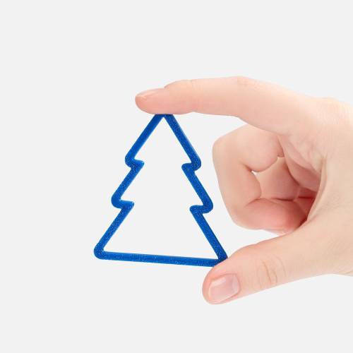 Подвеска «Елочка», 3D-печать, синяя фото 3