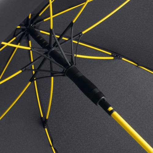 Зонт-трость с цветными спицами Color Style, желтый фото 3