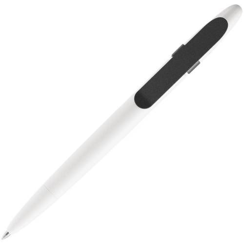 Ручка шариковая Prodir DS5 TSM Metal Clip, белая с серым фото 5
