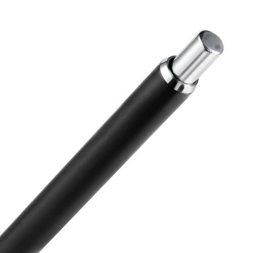 Ручка шариковая Slim Beam, черная фото 3