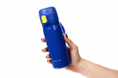 Термобутылка One Touch, синяя фото 6