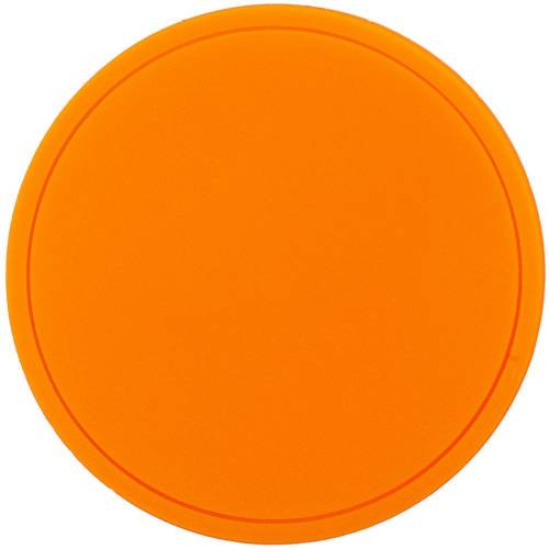 Лейбл из ПВХ Dzeta Round, L оранжевый неон фото 2