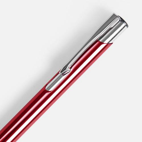 Ручка шариковая Keskus, красная фото 4