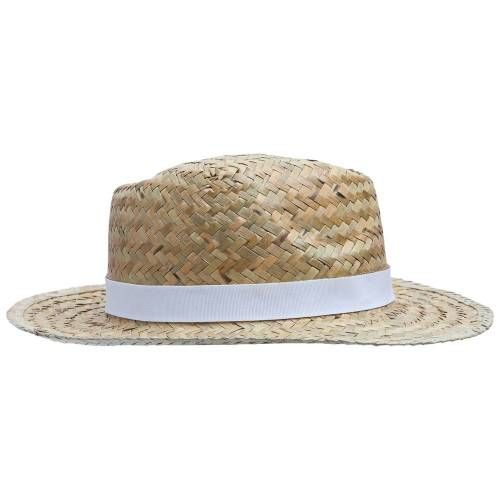 Шляпа Daydream, бежевая с белой лентой фото 4