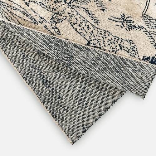 Плед Savanna, белый с синим фото 4 Плед Savanna, белый с синим фото 4