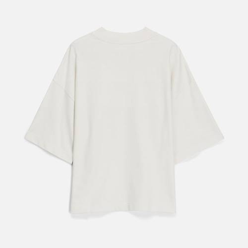 Футболка оверсайз унисекс T9, молочно-белая фото 11