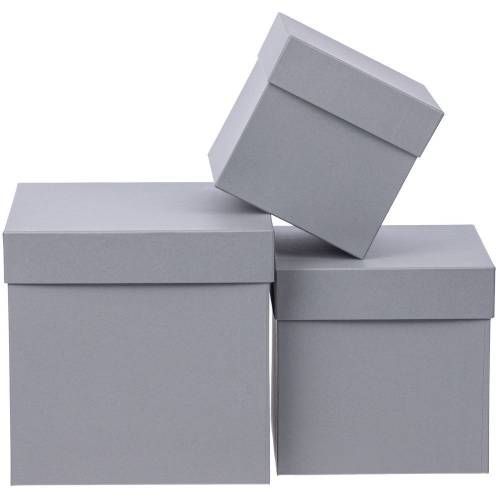 Коробка Cube, L, серая фото 6