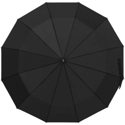 Зонт складной Fiber Magic Major, черный фото 3