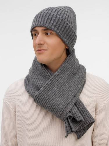 Шарф Laconi, темно-серый меланж фото 9