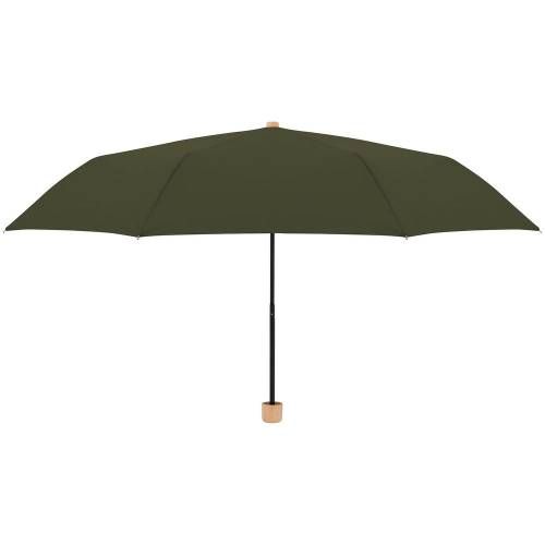 Зонт складной Nature Mini, зеленый фото 3