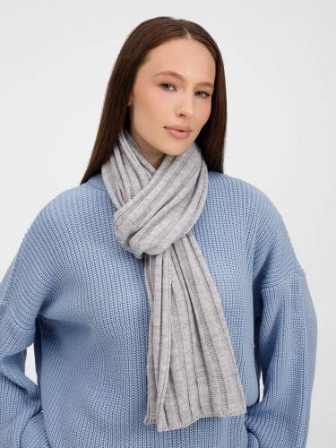 Шарф Metelitsa, серебристо-серый меланж фото 6