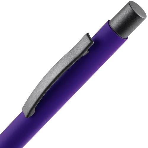 Ручка шариковая Atento Soft Touch, фиолетовая фото 5