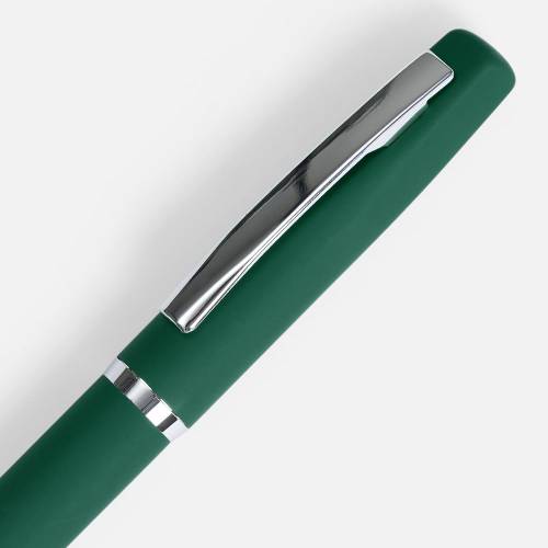 Ручка шариковая Bolt Soft Touch, зеленая фото 4