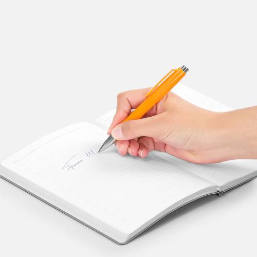 Ручка шариковая Klippa, оранжевая фото 5