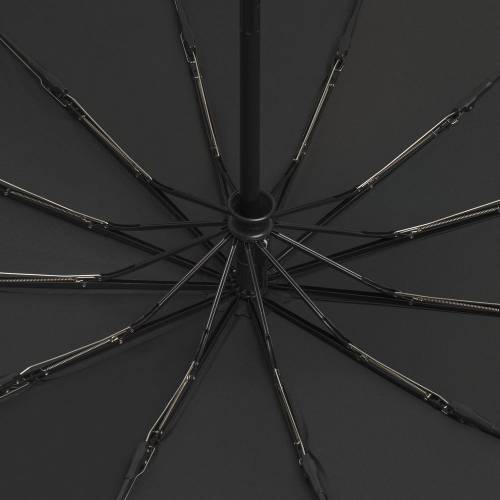 Зонт складной Fiber Magic Major с кейсом, черный фото 7
