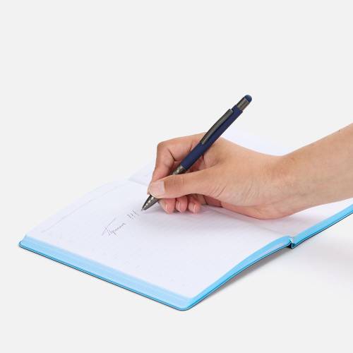 Ручка шариковая Digit Soft Touch со стилусом, синяя фото 5 Ручка шариковая Digit Soft Touch со стилусом, синяя фото 5