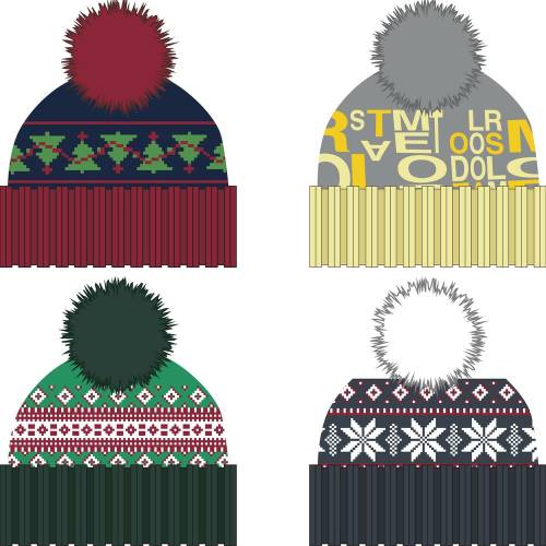 Шапка Joyful на заказ, акрил фото 2