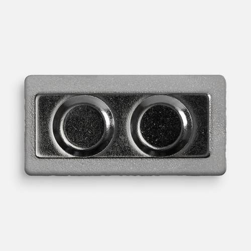 Значок Magnet Matto, серебристый глянцевый фото 5
