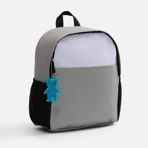 Пешеходный светоотражатель с цепочкой «Мишка», синий фото 3 Пешеходный светоотражатель с цепочкой «Мишка», синий фото 3