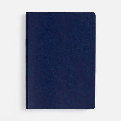 Ежедневник Nebraska Flex, недатированный, синий с серебром фото 4