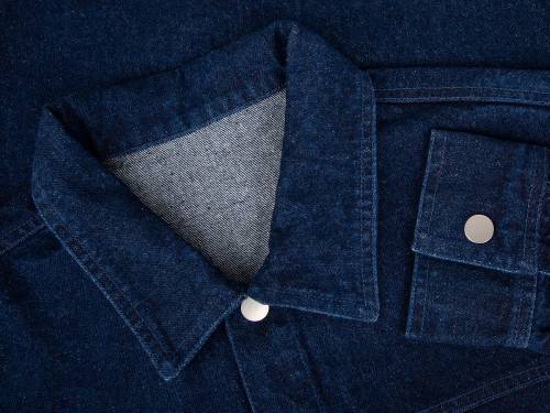 Куртка джинсовая O2, темно-синяя фото 3