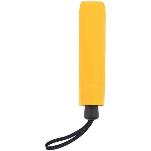 Зонт складной Manifest Color со светоотражающим куполом, желтый фото 5