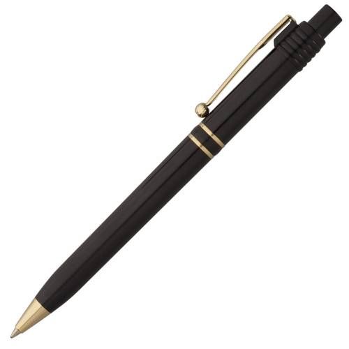 Ручка шариковая Raja Gold, черная фото 3