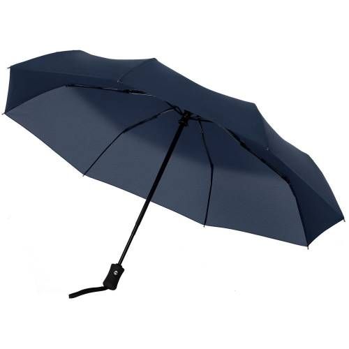 Зонт складной Monsoon, темно-синий, без чехла фото 4