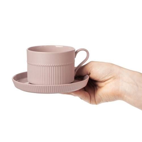 Чайная пара Pastello Moderno, розовая фото 8