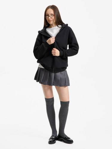 Толстовка унисекс оверсайз Sartoro, черная фото 11