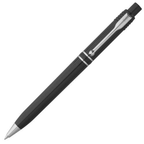 Ручка шариковая Raja Chrome, черная фото 4