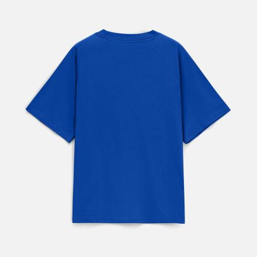 Футболка унисекс оверсайз T2, синяя фото 16