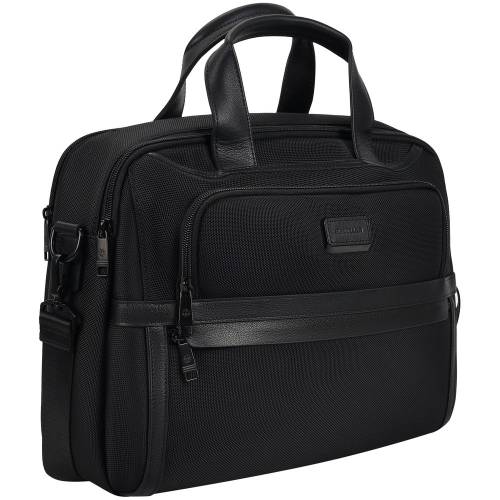 Сумка для ноутбука Santiago Nylon, черная фото 4
