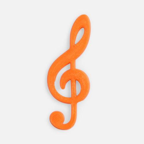 Подвеска Industry, 3D-печать на заказ, скрипичный ключ фото 2