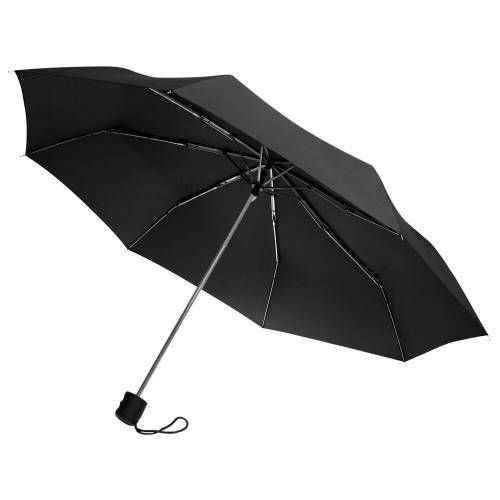 Зонт складной Basic, черный фото 2