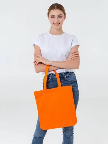Холщовая сумка Avoska, оранжевая фото 6