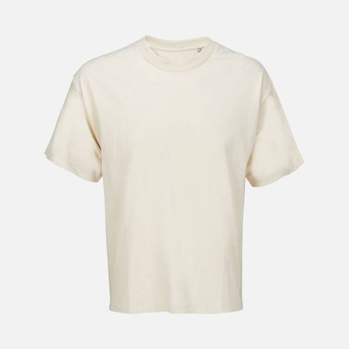 Футболка оверсайз унисекс Legacy, светло-бежевая (неокрашенная) фото 2