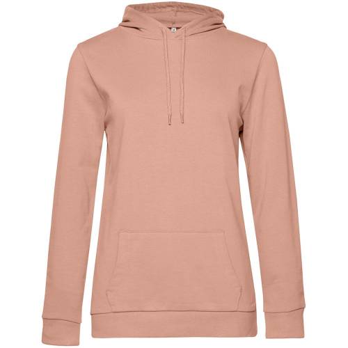 Толстовка с капюшоном женская Hoodie, бежевая (nude) фото 2