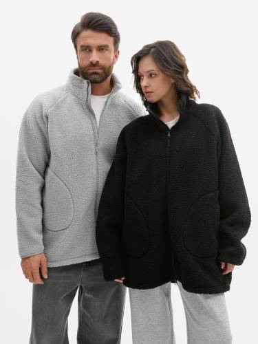 Куртка унисекс Oblako 2.0, светло-серая фото 11